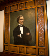 Portrait of John Cleve Green in the Green Alcove