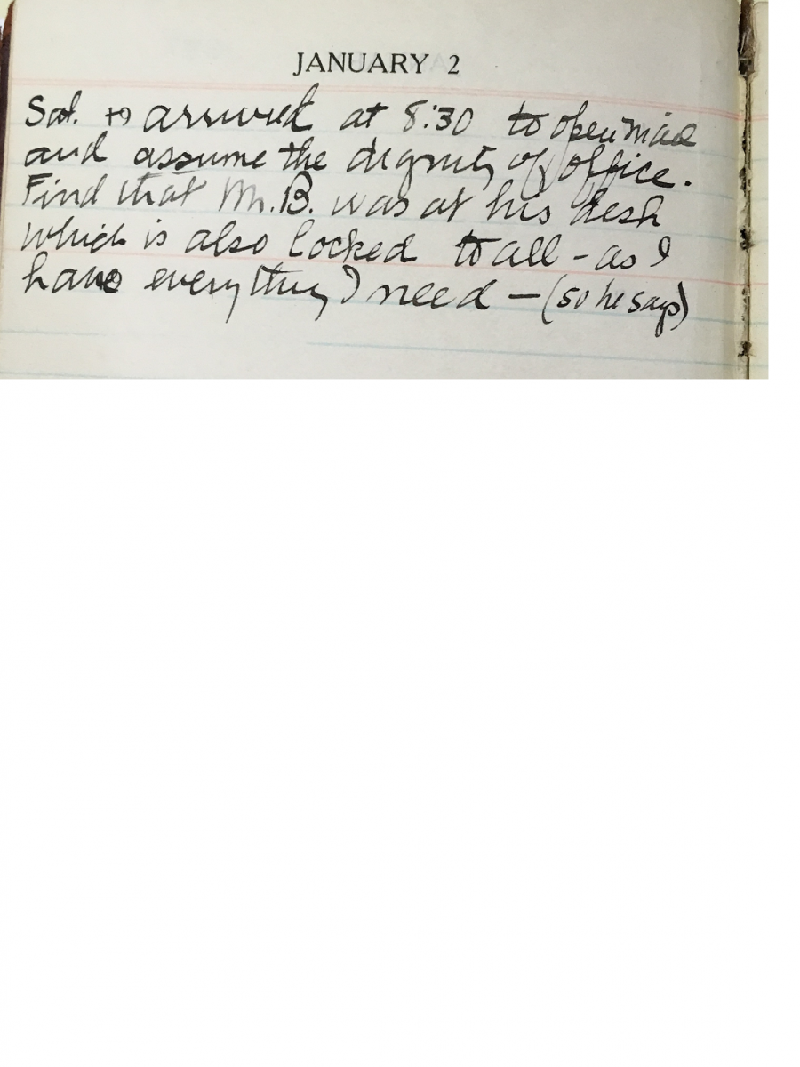 Crowell Diary Entry - Jan 2, 1937