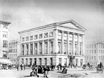 Broadway at Leonard Street (1840-1856)