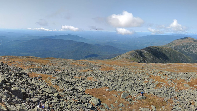 View from the summit of Mount Washington, the highest point in New England